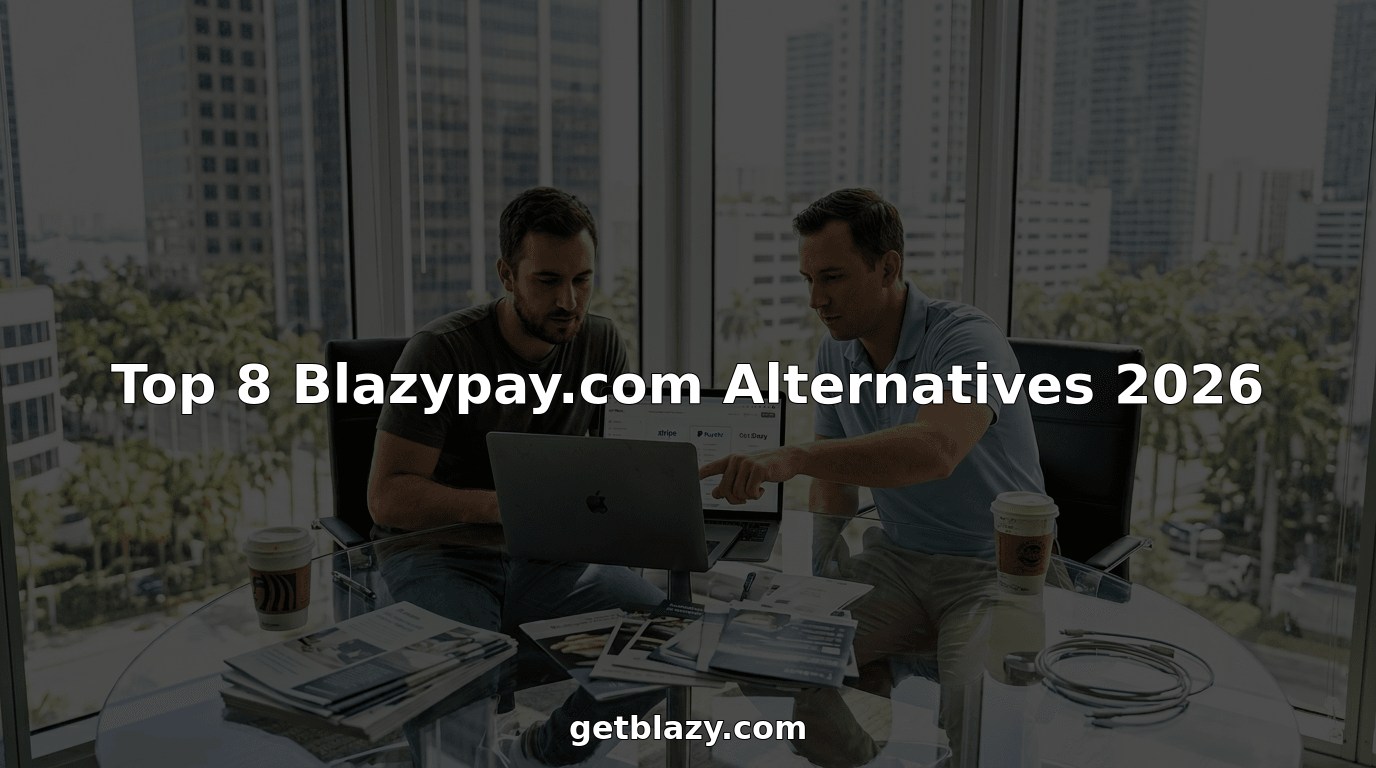 Business owners reviewing payment platform alternatives